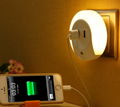 Mutifuction USB Socket and LED light  night sleep bedside lamp 2