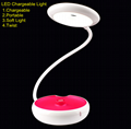 Portable chargeable LED Touch night multi-function table lamp outdoor light