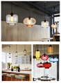 Bar Restaurant Cafe glass Retro LED home decorate lamp customized ceiling light