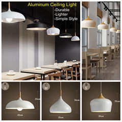 Bar Restaurant Cafe Aluminum Shade home decorate lamp customized Ceiling light 