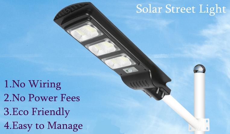 High capacity Battery Solar Cell LED street Light GL202