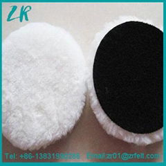 6 Inch Lambs Wool Hook and Loop Polishing Pad