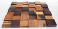 China manufacture mixed rustic wood mosaic tile barroom wall decoration 1