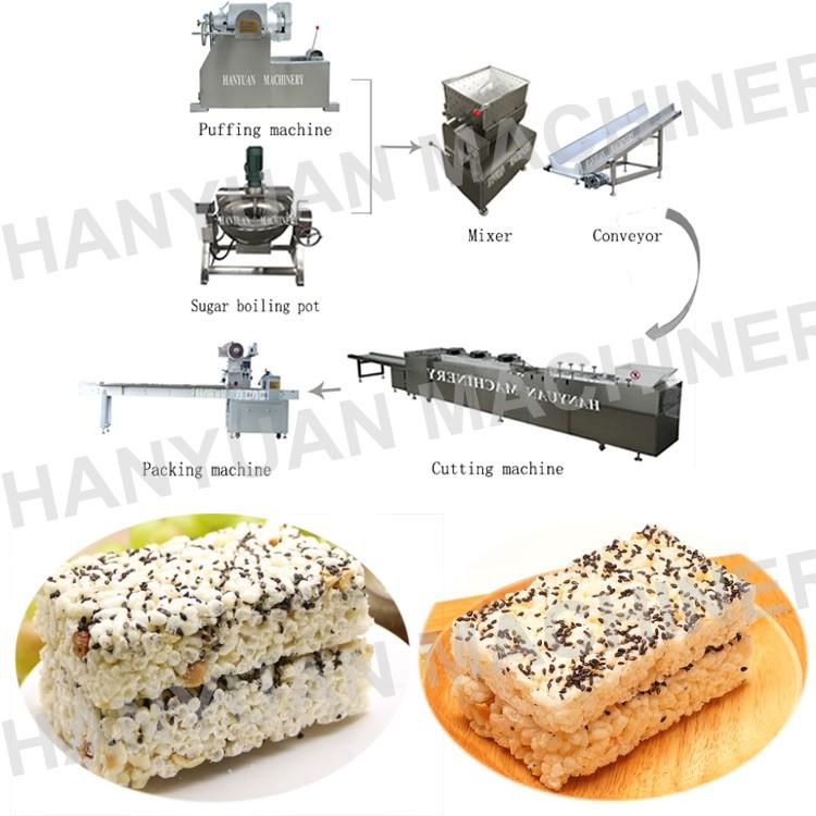 factory peanut candy sesame candy rice candy production line