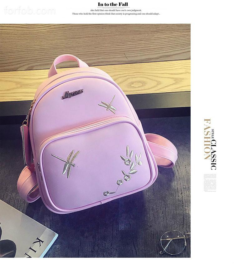 Mini  Women Bag Ladies Pu Leather Fashion Backpack Bag 2