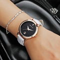 Quartz movement watch black waterproof leather female fashion romantic watch 4