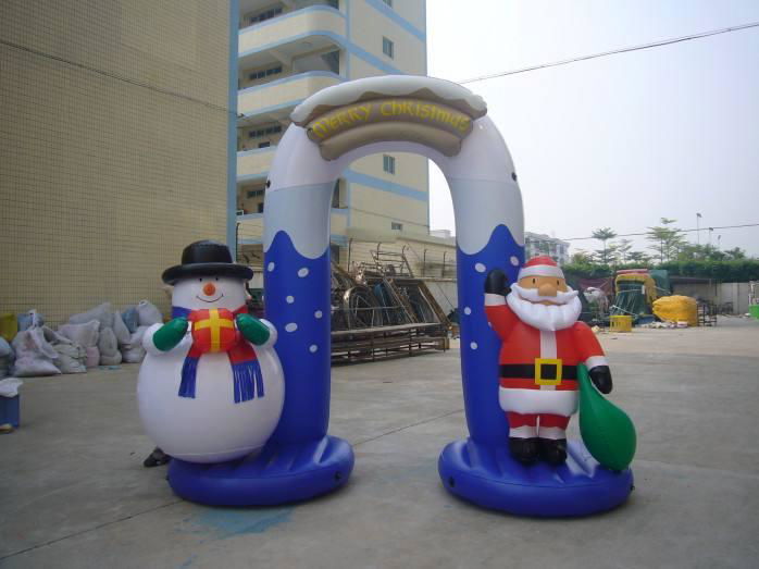 Inflatable Christmas Arch/ Inflatable Socks Arch/Inflatable candy arch for the C 2