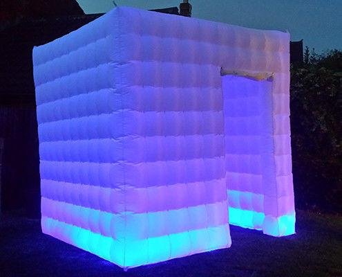 Led portable inflatable photo booth tent inflatable cube for advertising wedding 2