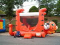 Giant custom inflatable tiger bounce inflatable bouncy castle for outdoor 3