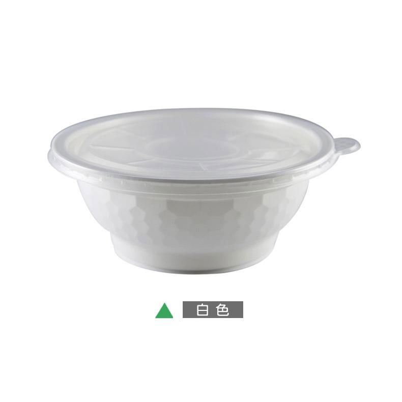 Disposable Leakproof PP Bowl with Lid 1050ml 36oz 2