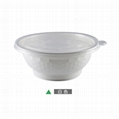 Disposable Leakproof PP Bowl with Lid 1050ml 36oz 2