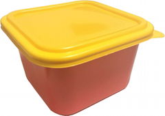 Square PP Disposable Square Bright Lunch Box with Lid 1100ml  38oz