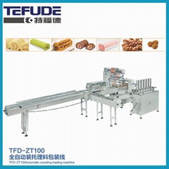 Toast Rusk feeding and packing machine