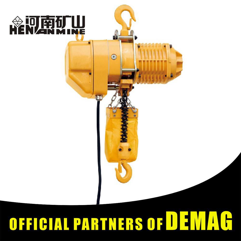 Reasonable price mini electric chain hoist used on overhead crane bridge crane 4