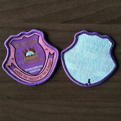 Hot-Selling 100%Polyester Ggarment Fabric and Custom Woven Patch for Garment