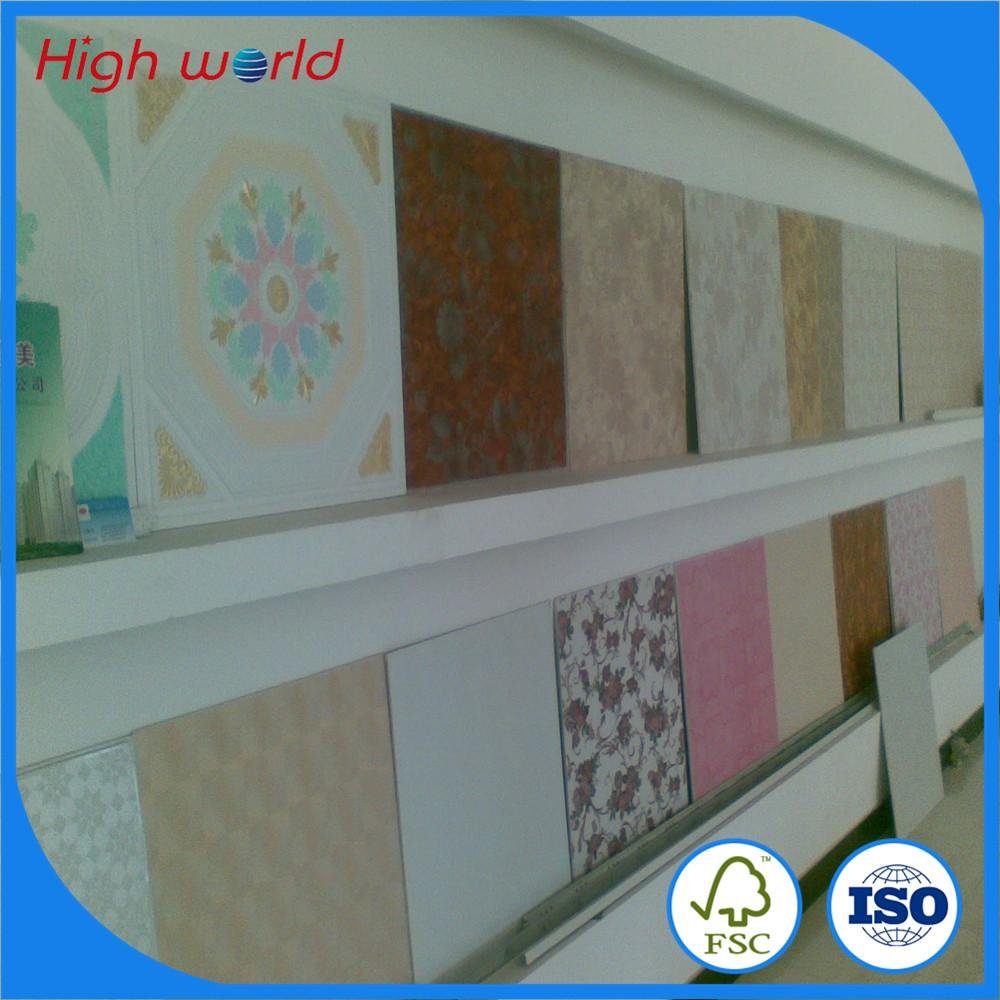 cheapest pvc gypsum ceiling tiles from factory in china