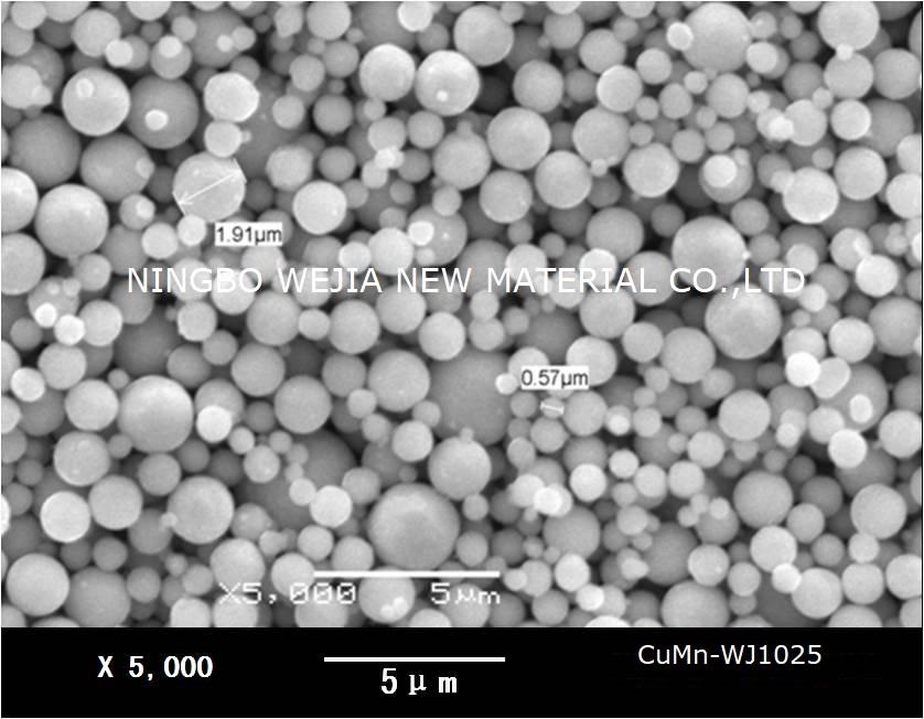 Copper and manganese alloy powder