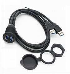 waterproof USB cable male female