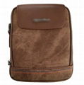 Durable PU leather men messenger shoulder bags with adjustable shoulder strap 1