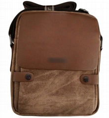 New style fashion men PU leather shoulder messenger bag