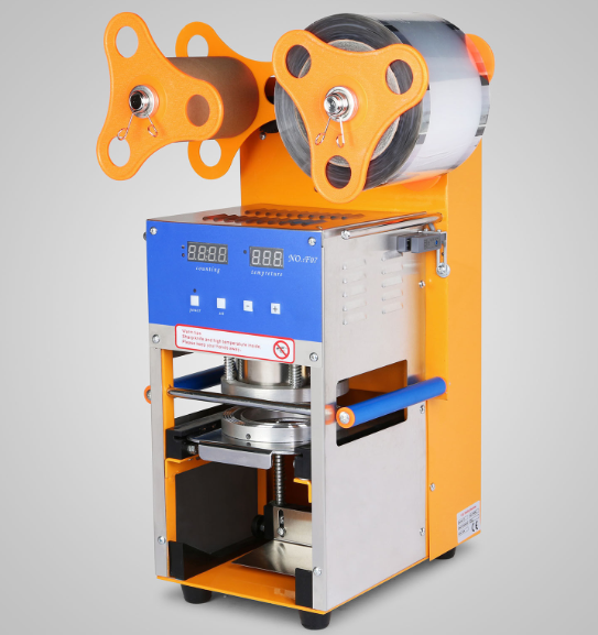 Automatic plastic cup sealing machine