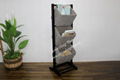 Magazine basket tower with wooden frame, for and home furniture-HG0203A-1BL02