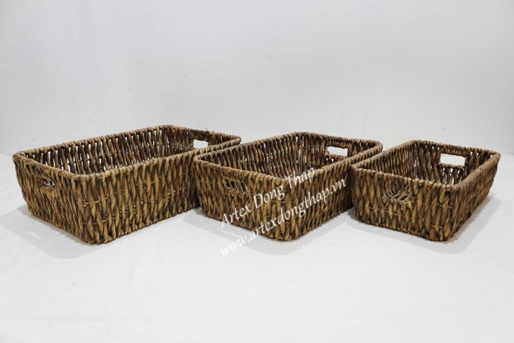 Wholesale of weaving water hyacinth basket-SD8181A-3BR05