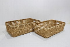 Wholesale of weaving water hyacinth baskets-SD9885A-2NA