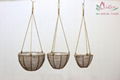 Poly rattan hanging planter for home garden-CH2318A-3BR 3