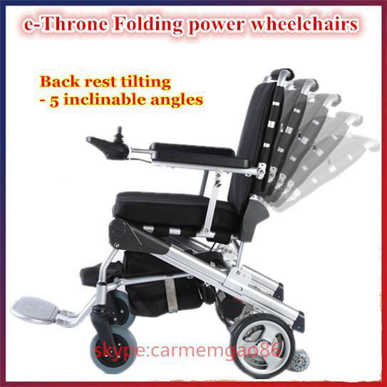 e Throne New Innovative design folding foldable power electric wheelchair 