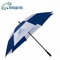 深圳雨傘廠家定做雙層直杆防風高爾夫傘30寸手開禮品傘
