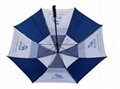 深圳雨傘廠家定做雙層直杆防風高爾夫傘30寸手開禮品傘 3