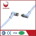 M12 90 degree 9 pin IP66 220v waterproof