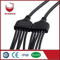 Y Type IP68 1 input 3 Outputs LED