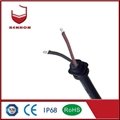  M12 IP68 12 volt 2 wire Male and female docking waterproof plug cable  for LED 