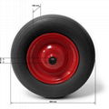 Polyurethane Flat Free PU Foam Wheel 4.00-8 1