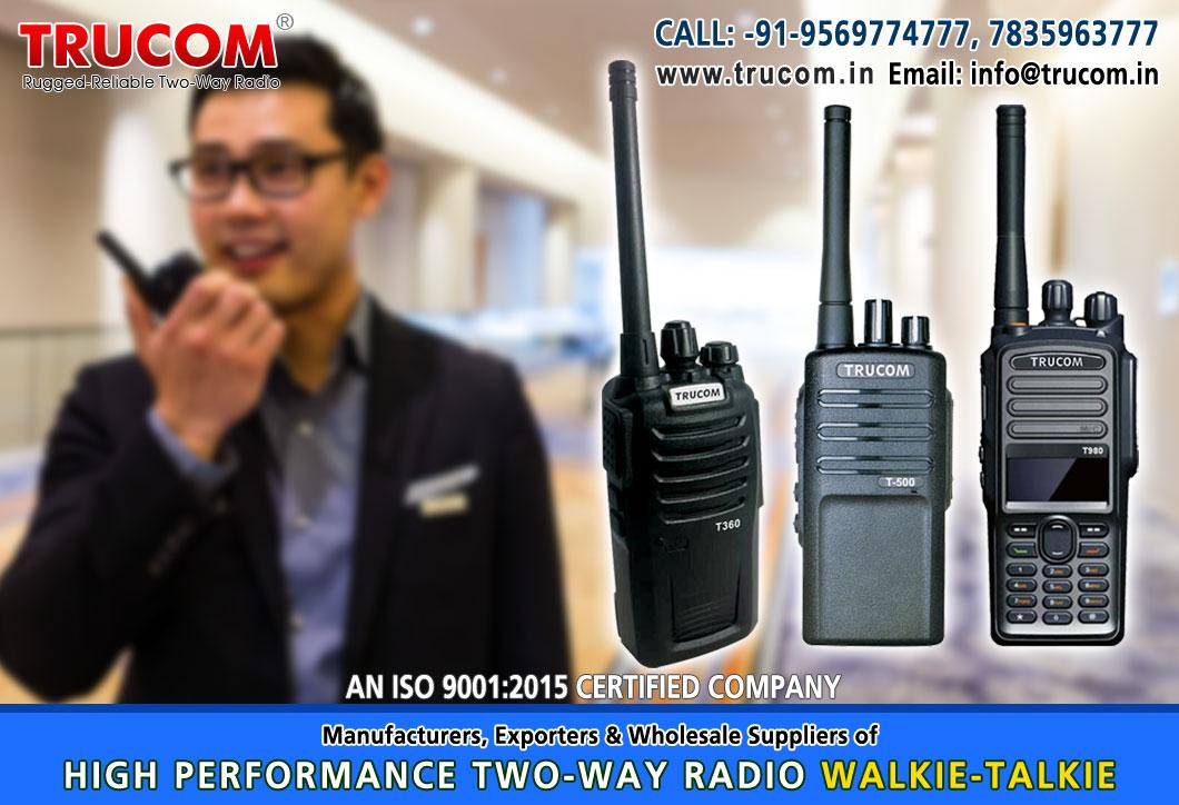 High Quality Long High range walkie talkie radio in India