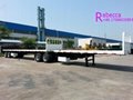 3 axle 40ft flatbed container semi trailer flatbed shipping trailer 4