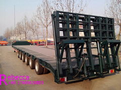 Hydraulic moudular trailer extra heavy equipment multi axle lowboy trailer