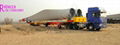 Wind blade transport extendable lowboy semi trailer extendable low bed trailer