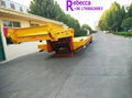 3 axle removable gooseneck lowboy trailer detachable low bed trailer