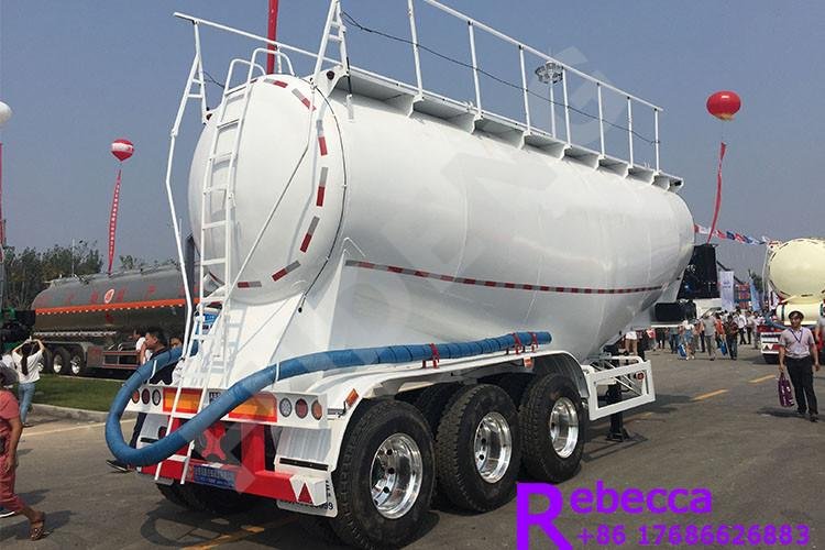 3 axle 55cbm bulker trailer bulk cement tank trailer used to transport dry powde