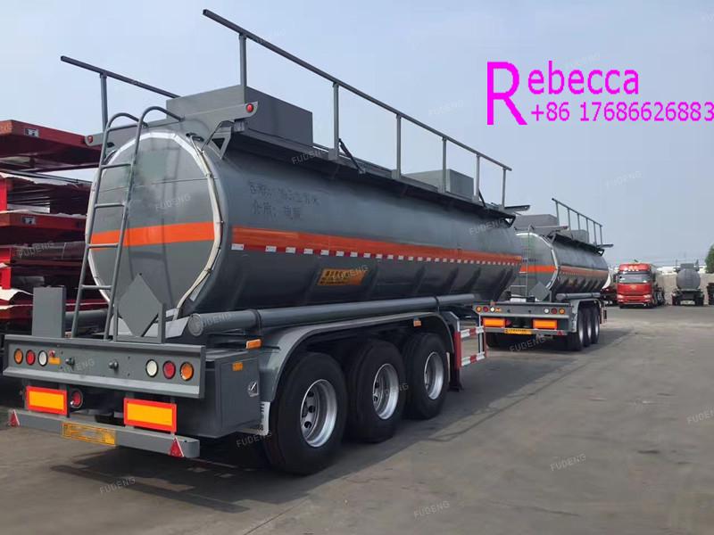 Used chemical transport tank acid tanker trailers for sale 1