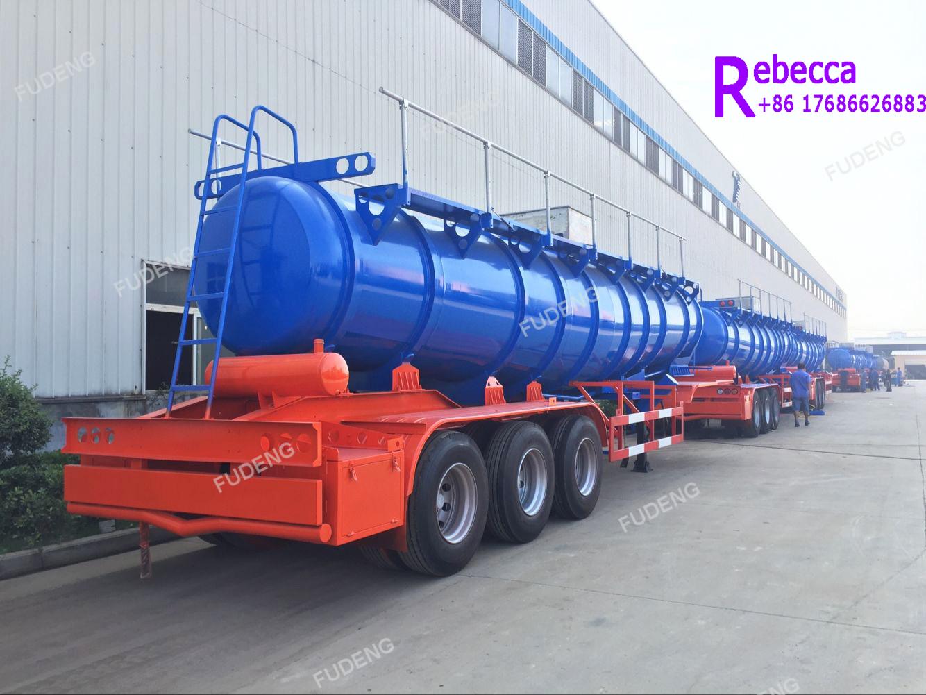 Used chemical transport tank acid tanker trailers for sale 2