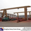 12t single beam gantry crane with electric hoist 4