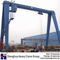 12t single beam gantry crane with electric hoist 5