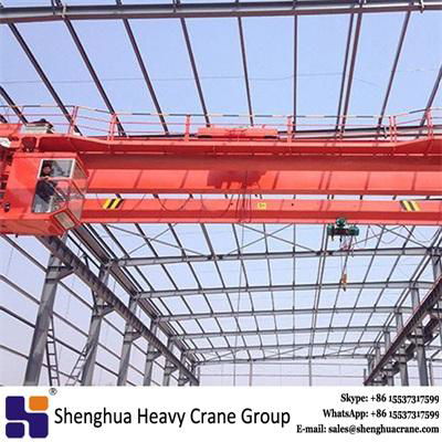 high quality double girder electromagnetic bridge overhead crane 16t manufacture
