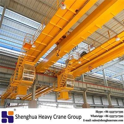 high quality double girder electromagnetic bridge overhead crane 16t manufacture 2
