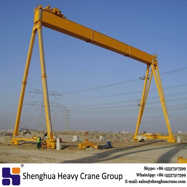 20 ton godown box type single girder gantry crane with CD hoist