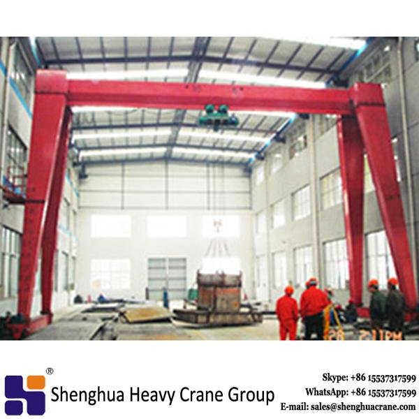 20 ton godown box type single girder gantry crane with CD hoist 2